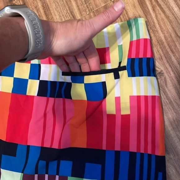 Golftini women’s skort 8 medium skirt golf athletic stretch pattern mini pockets - Picture 7 of 11